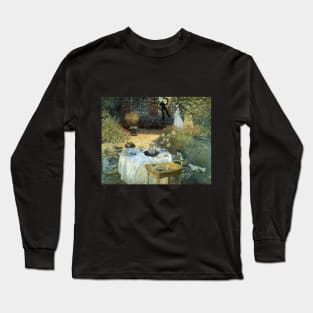 The Luncheon by Claude Monet Long Sleeve T-Shirt